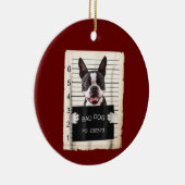 Boston Terrier Hund Tasse erschoss schlechten Hund Keramik Ornament (Rechts)