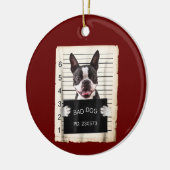 Boston Terrier Hund Tasse erschoss schlechten Hund Keramik Ornament (Links)