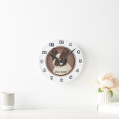 Boston Terrier Hund Uhr (Zuhause)