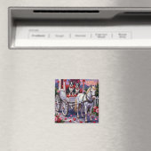 Boston Terrier Hund Valentinstag Magnet (In Situ (Geschirrspüler))