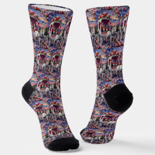 Boston Terrier Hund Valentinstag Socken