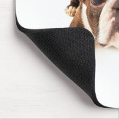 Boston Terrier Hund verkleidet als Piraten Mousepad (Ecke)
