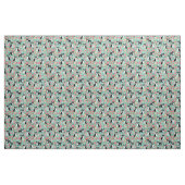 Boston Terrier Hunde Vintage Blumen Stoff (Fat Quarter (45,7 x 55,9 cm))