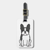 Boston-Terrier-HundeCartoon Gepäckanhänger (Vorderseite vertikal)