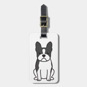 Boston-Terrier-HundeCartoon Gepäckanhänger