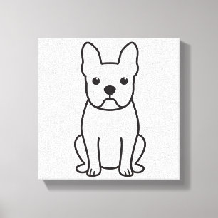 Boston-Terrier-HundeCartoon Leinwanddruck