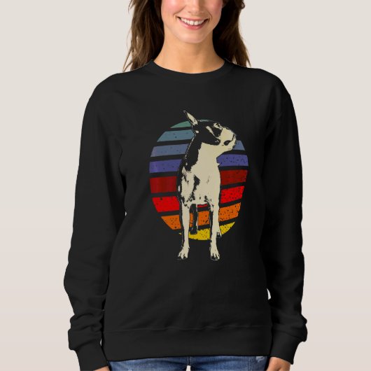 Boston Terrier Hunderasse  102 Sweatshirt (Vorderseite)