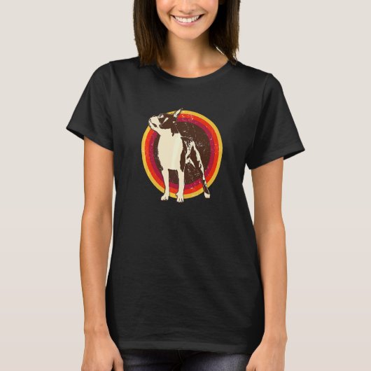 Boston Terrier Hunderasse  145 T-Shirt (Vorderseite)