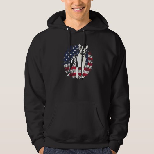 Boston Terrier Hunderasse 60 Hoodie (Vorderseite)