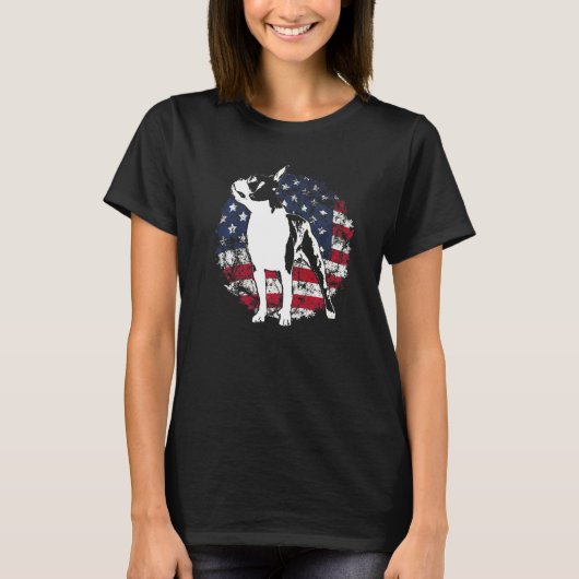 Boston Terrier Hunderasse  64 T-Shirt (Vorderseite)