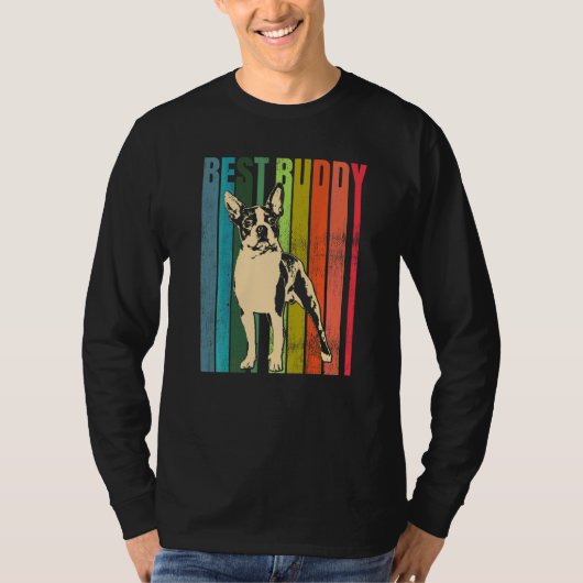 Boston Terrier Hunderasse 95 T-Shirt (Vorderseite)