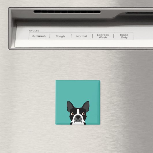 Boston Terrier Hundeschmagnet Magnet (In Situ (Geschirrspüler))