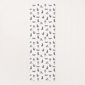 Boston Terrier Hundyoga Yogamatte (Rückseite)