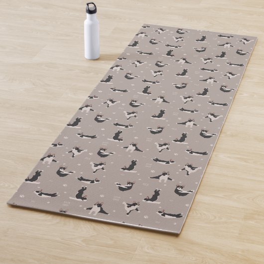 Boston Terrier Hundyoga Yogamatte (Beispiel)