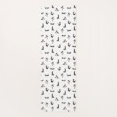 Boston Terrier Hundyoga Yogamatte (Rückseite)