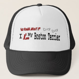 Boston Terrier (I-Liebe) Hat Truckerkappe