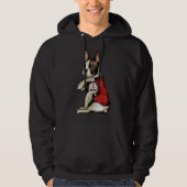 Boston Terrier I Liebe Mama Dog Gif Hoodie (Vorderseite)