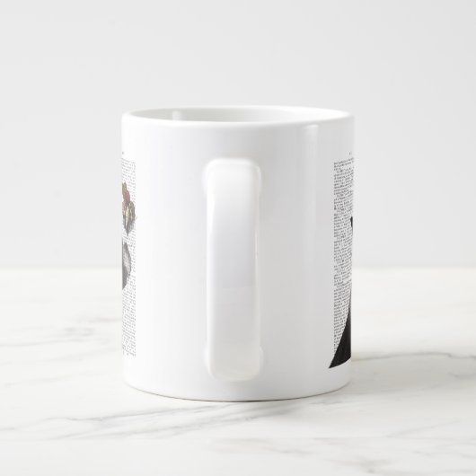 Boston Terrier Ice Cream Jumbo-Tasse (Rückseite)