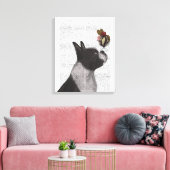 Boston Terrier Ice Cream Leinwanddruck (Insitu (Wohnzimmer))