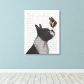 Boston Terrier Ice Cream Leinwanddruck (Insitu (Holzboden))