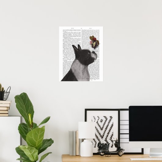 Boston Terrier Ice Cream Poster (Heimbüro)