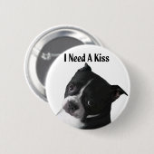 Boston Terrier:  Ich benötige einen Kuss Button (Vorne & Hinten)