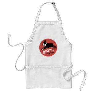 Boston Terrier im coolen Retro-Stil Schürze
