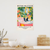 Boston Terrier in Bathtub Art Print Matisse Style Poster (Küche)