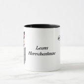 Boston Terrier in Brusttasche, lustig Tasse (Zentrum)