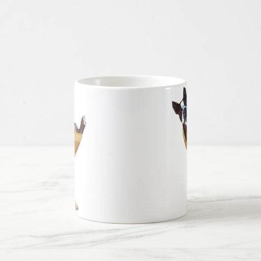 Boston Terrier in Cocktail Glass Kaffeetasse (Mittel)