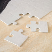 Boston Terrier in einer Lila Blume Puzzle (Seite)