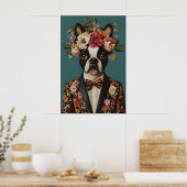 Boston Terrier In Suit Poster, Boston Terrier Poster (Küche)