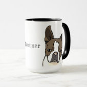 Boston Terrier Individualisierbare Tasse (VorderseiteRechts)