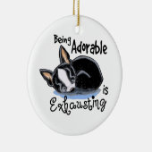 Boston Terrier ist bezaubernd Keramikornament (Rechts)