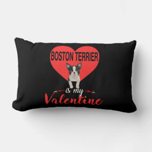 Boston Terrier ist mein Valentingeschenk Lendenkissen