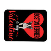 Boston Terrier ist mein Valentingeschenk Magnet (Horizontal)