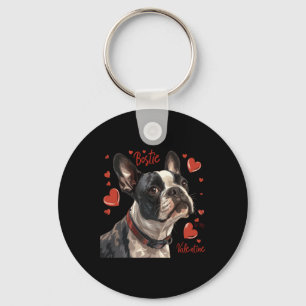Boston Terrier ist mein Valentinstag Süßer Besitze Schlüsselanhänger