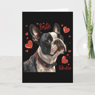 Boston Terrier ist mein Valentinstag Süßer Hund Be Karte