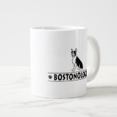 Boston Terrier Jumbo-Tasse (Vorderseite Rechts)