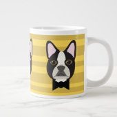 Boston Terrier Jumbo-Tasse (Rechts)