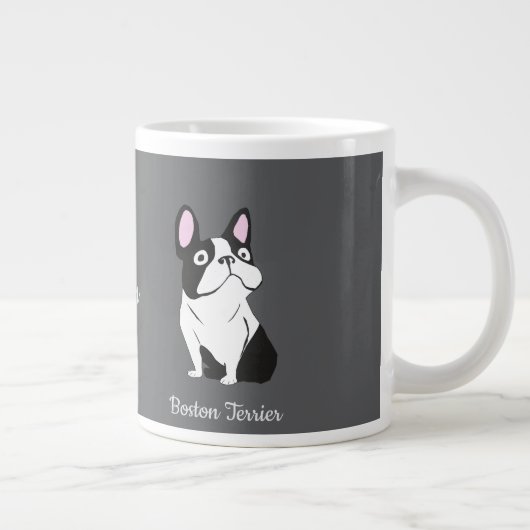 Boston terrier Jumbo-Tasse (Rechts)
