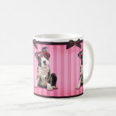 Boston Terrier Kaffeetasse (VorderseiteRechts)