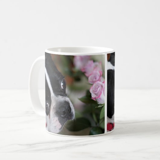 Boston-Terrier Kaffeetasse (Vorderseite Links)