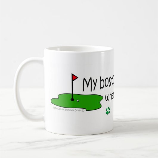 Boston Terrier Kaffeetasse (Links)