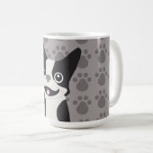 Boston Terrier Kaffeetasse (VorderseiteRechts)