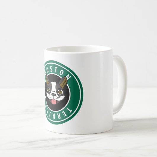 Boston Terrier Kaffeetasse (VorderseiteRechts)