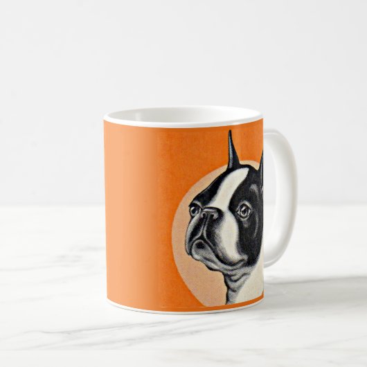 Boston Terrier Kaffeetasse (VorderseiteRechts)