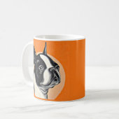Boston Terrier Kaffeetasse (Vorderseite Links)