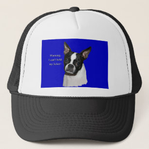 Boston Terrier: Kann ihr licker nicht halten Truckerkappe