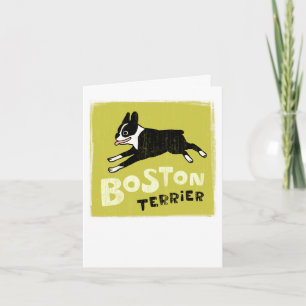 Boston Terrier Karte